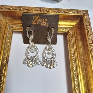 Zevar silver tone earrings
